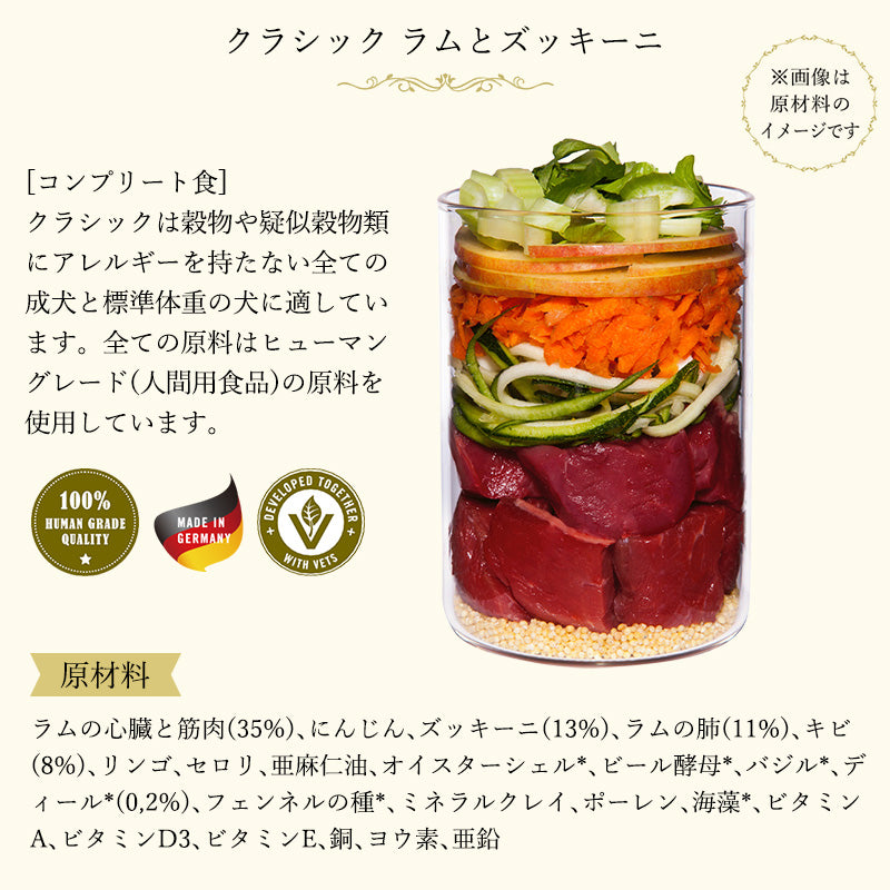 テラカニス クラシック ラムとズッキーニ 400g