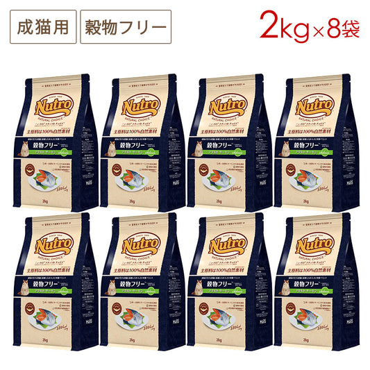ニュートロ ナチュラルチョイス キャット 穀物フリー アダルト サーモン 2kgX8 NC169