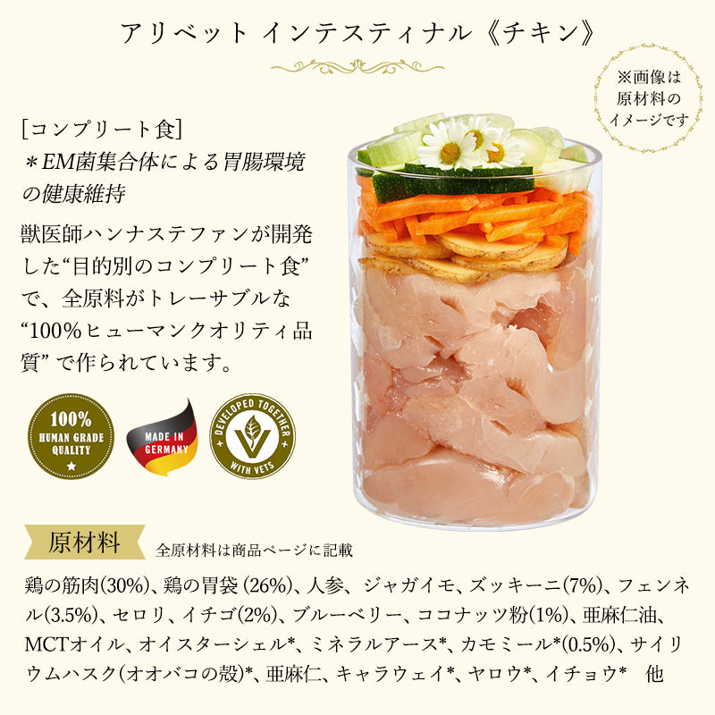 テラカニス アリベット インテスティナル (鶏肉) 400g