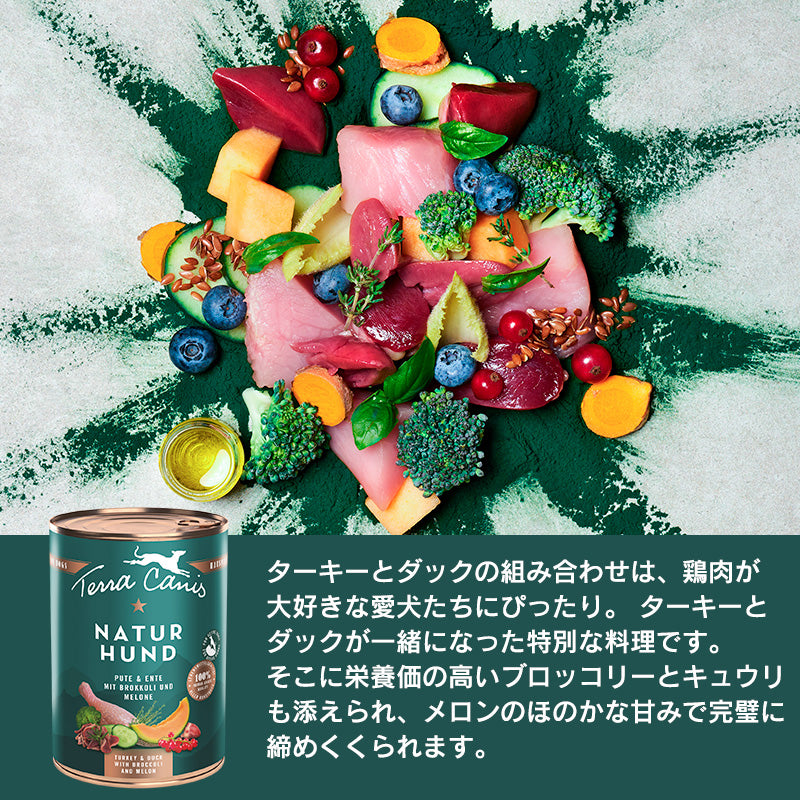 テラカニス ネイチャーハウンド ターキー＆ダック ブロッコリー＆メロン 400g